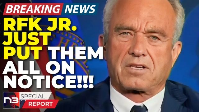 Breaking: RFK Jr. Just Gave Them All A Terrifying Ultimatum That Has An Entire Industry Trembling!