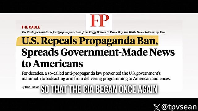 image The ban on propaganda by the CIA was lifted in 2016